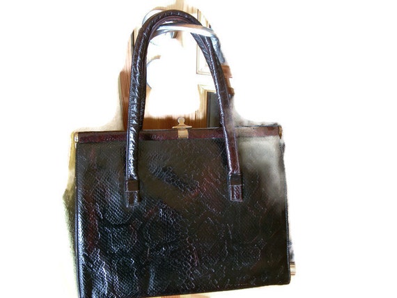 Vintage 1950s Snakeskin Bag