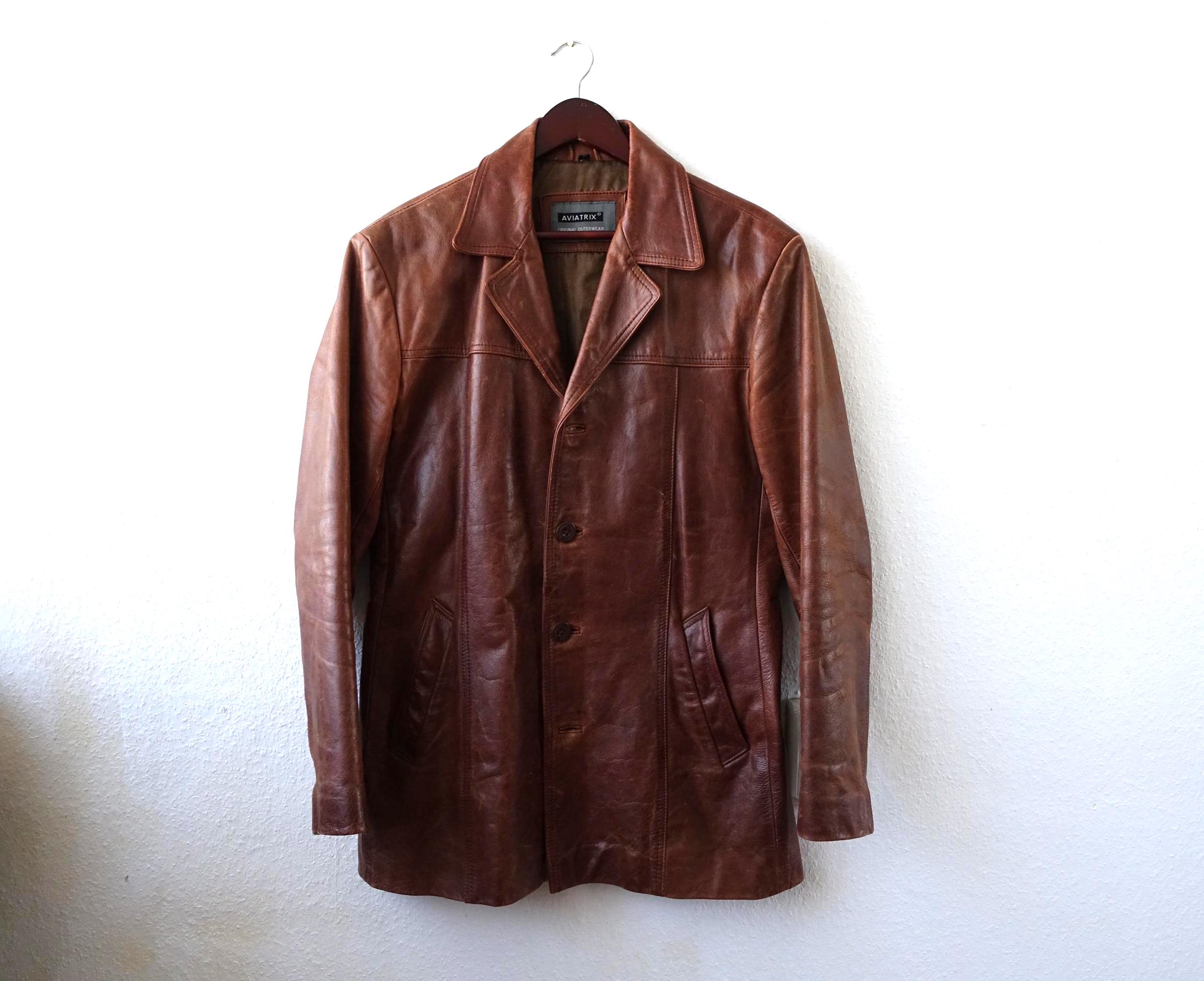90年代ヴィンテージ AVIATRIX 本革ジャケット メンズ ブレザー
