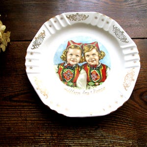Antique Norway Wall Pate by FIGGJO FLINT Vintage Collectible Plates Farmhouse Style Decor Scandinavian Home Decor Kitchen Decor