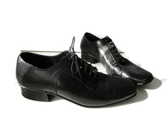 Oxfords Mens Shoes Black Shoes Leather Shoes Black Vintage Leather