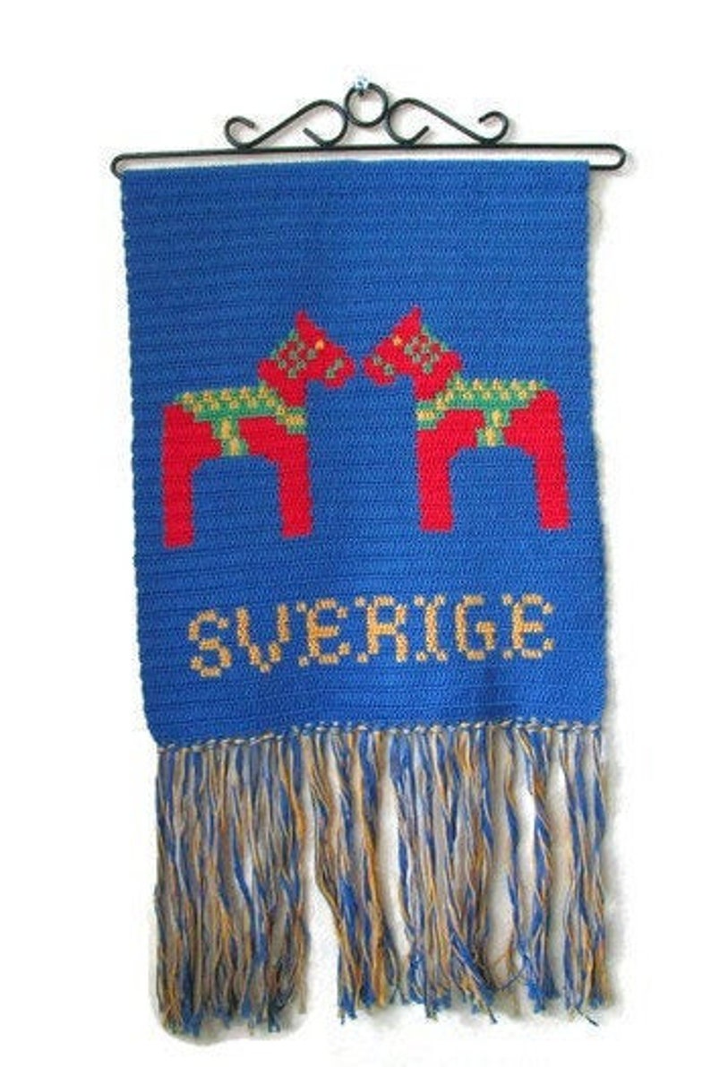 Beautiful Vintage Swedish Wall Hanging Sweden DALA HORSE Wall Etsy