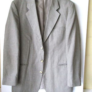 Vintage Women&#39;s Blazer Brown blazer, Boyfriend blazer, Boxy blazer, Beige jacket, Classic blazer, Light brown blazer, Simple blazer Size M-L
