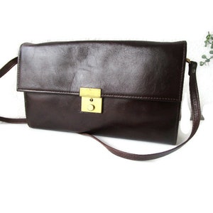 Vintage Leder Tasche Geldbörse Dunkel Burgund Rot Umhängetasche Leder Clutch Schwedische Vintage Geldbörse Boho Tasche Hippie Tasche Abendtasche