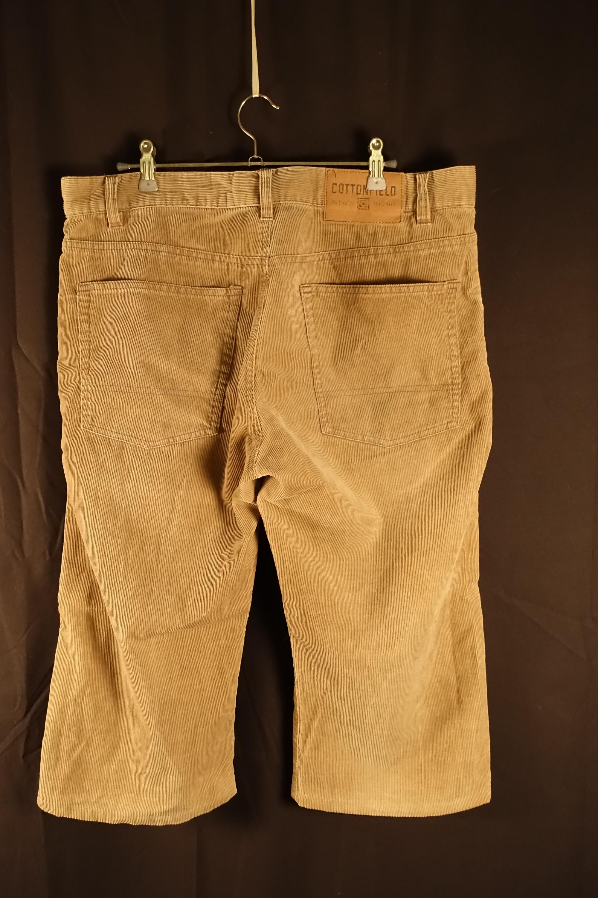 90s Vintage Corduroy Shorts Pants Men Trousers for Men Beige