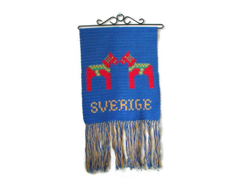 Beautiful Vintage Swedish Wall Hanging Sweden DALA HORSE Wall Etsy