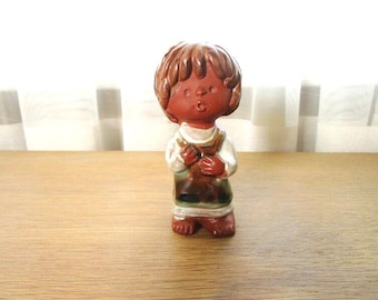 Swedish Red Clay Ceramic Doll Figurine With Hat - Etsy