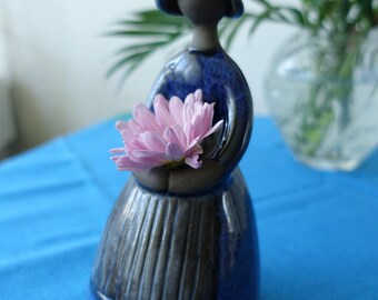 Jie Gantofta スウェーデン製 陶器製 女の子の置物 花瓶 ヴィンテージ