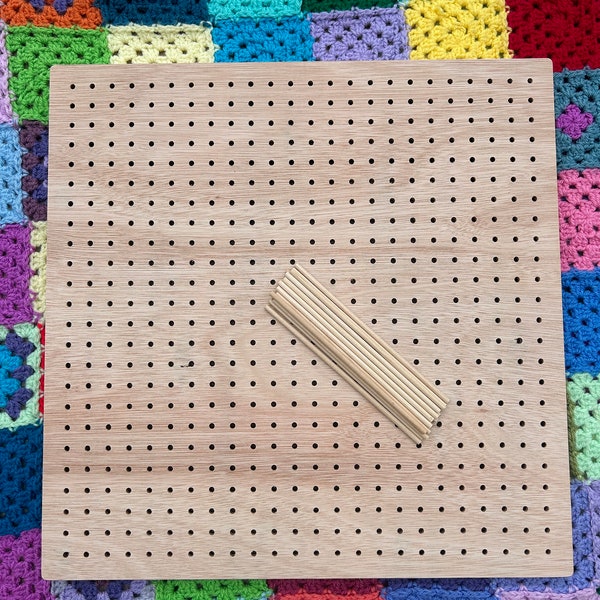 EXTRA LARGE Crochet blocking board for blocking motifs and granny squares up to 36x36cm. Small batch locally made.