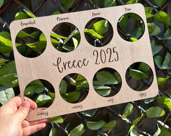 Holiday Drinks Tray for All Inclusive and Group Holidays | New Fancy Font | Personalised