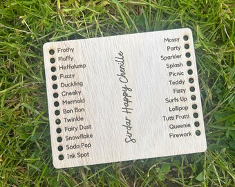 Sirdar Happy Chenille Shade Card | Crochet / Knit Accessory and Gift