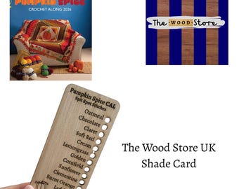 Pumpkin Spice Fall Autumn CAL shade card - Sirdar 2026 CAL