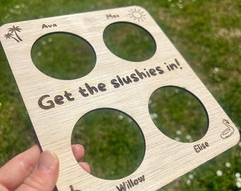 Kids Slushies Holiday Drinks Tray for All Inclusive and Group Holidays | Personalised