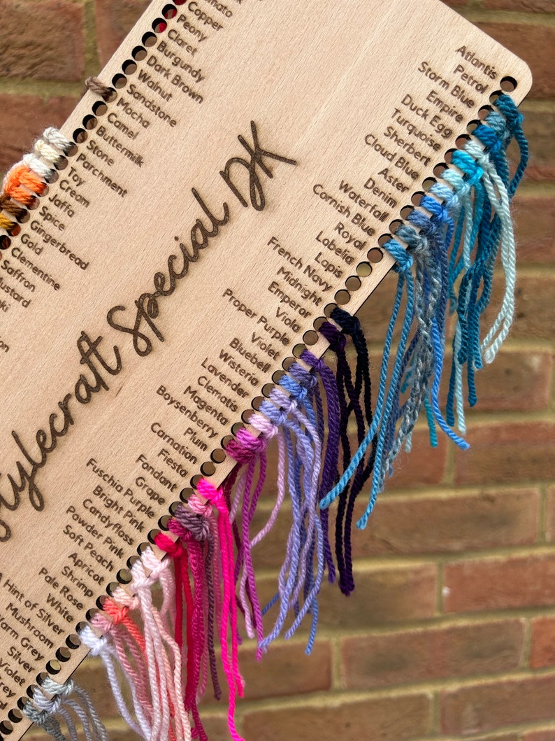 Cartão de cores Stylecraft Special DK incluindo novo organizador de 20 cores - acessório de crochê/tricô e presente imagem 6