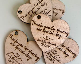Heart Shaped Wedding Favour | Fully Customisable