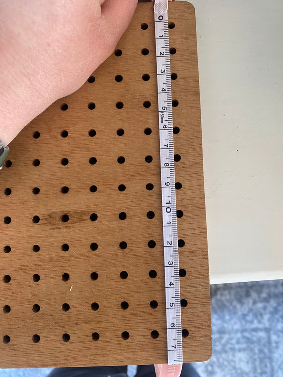 Planche De Blocage Pour Crochet Pliable En Bambou - 58x29 Cm, 800 Trous - Avec 30 épingles Et Boîte De Rangement