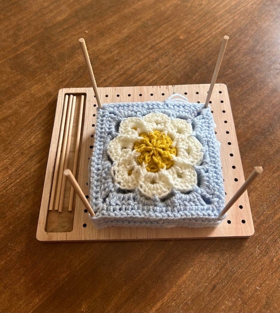 Crochet Blocking Board for Blocking Squares and Granny Squares up to  16x16cm. Small Batch Locally Made. 