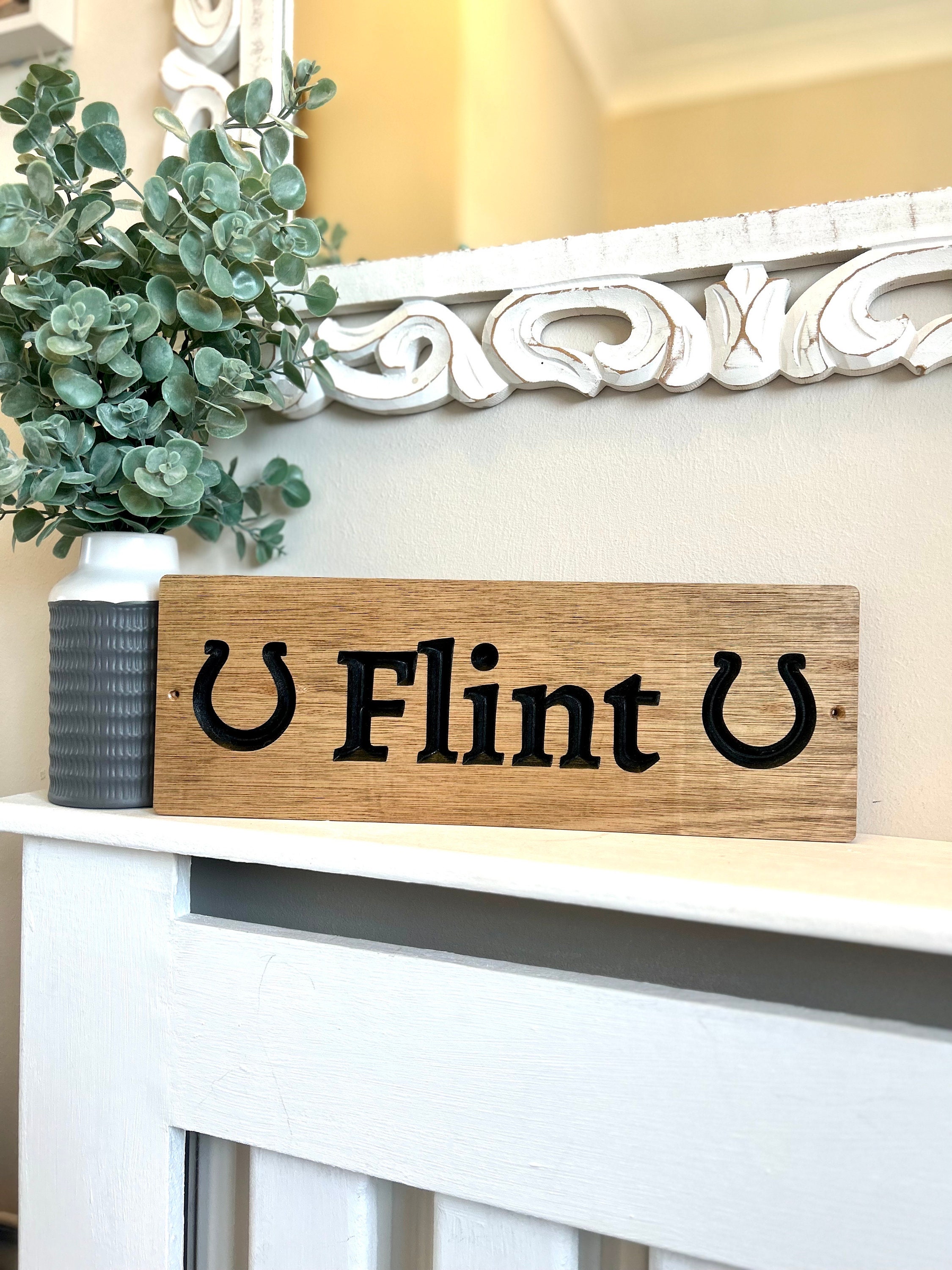 Furever Gifts Handmade Personalised Wooden Horse Stable Door Sign Various | Desertcart