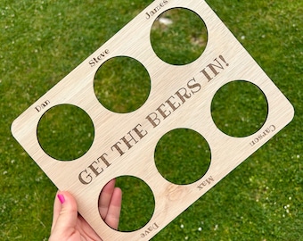 Holiday Drinks Tray for All Inclusive and Group Holidays | Get the beers in! | Personalised