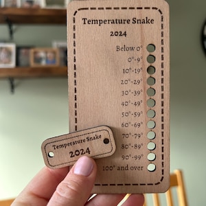 Gehaakt Gebreid Temperatuur Slang 2024 2025 Kleurenkaart en knoop 0-100 Fahrenheit en 0-40 Celsius