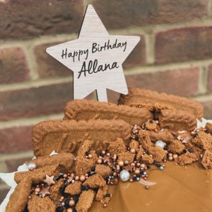 Personalisierte Star Cake Topper | Vollständig anpassbar | Zauberstab