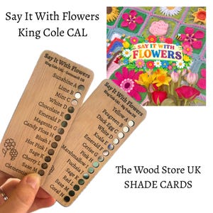 Say It With Flowers CAL King Cole Yarn Shade Card-accessoire | Lang haken