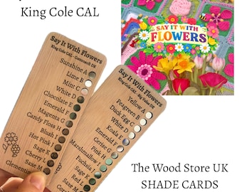 Say It With Flowers CAL King Cole Yarn Shade Card Accessory | Crochet-A-Long