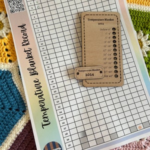 Temperature Blanket Record Log - DIGITAL DOWNLOAD - Crochet Knit