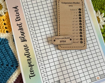 Temperature Blanket Record Log - DIGITAL DOWNLOAD - Crochet Knit