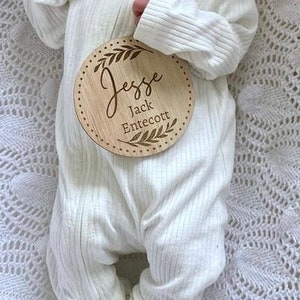 Babynaamaankondiging - Welcome To The World Gepersonaliseerde babyfoto prop
