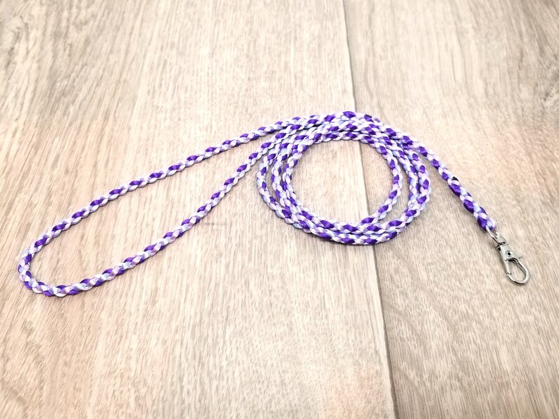 Purple Passion Show Leash Braided Show Leash Simple Clip Leash Dog Show Leash Small Clip Leads