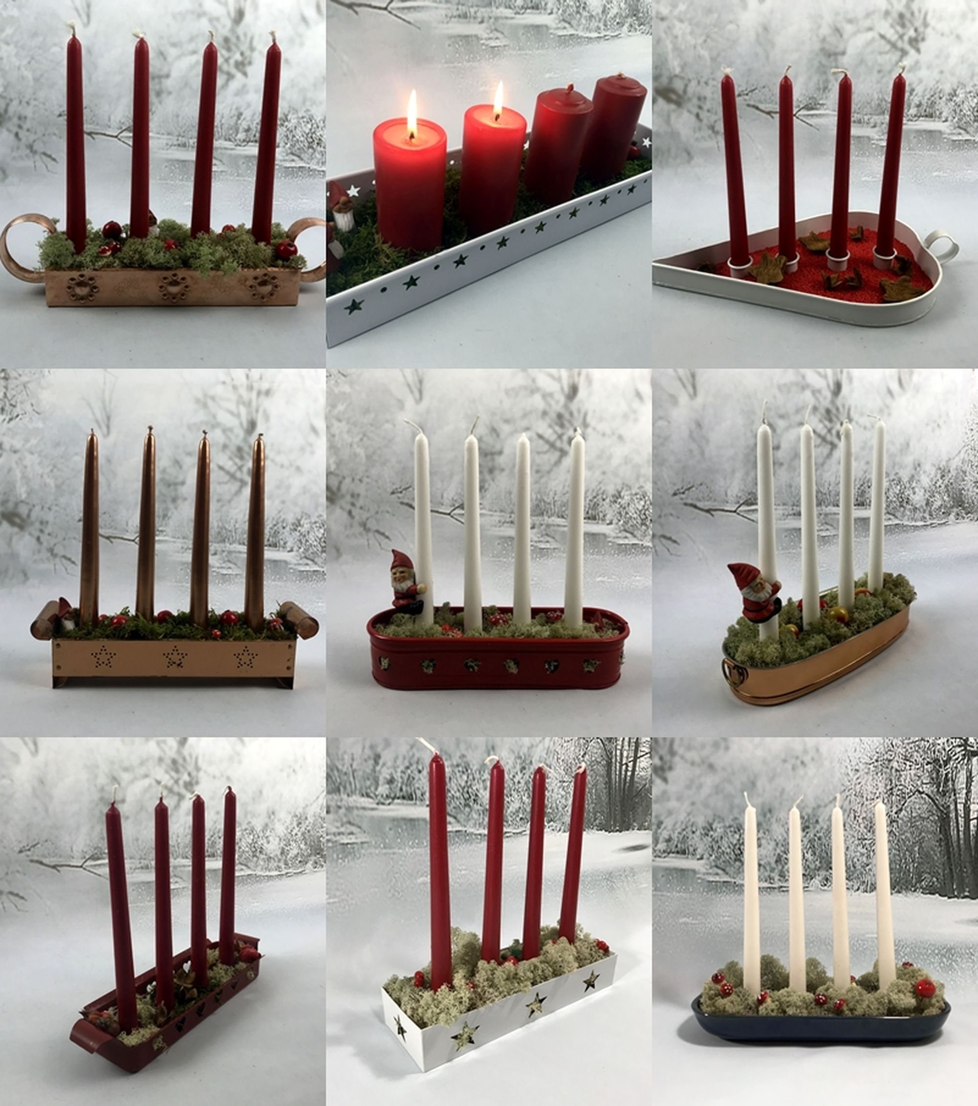 Swedish Copper Advent Candle Holder Nordic Christmas Advent Etsy