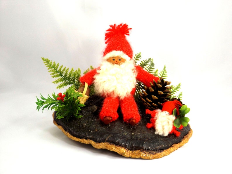 1970s Swedish Christmas Gnome Handmade Ornament Retro Scandi Christmas Nordic Christmas