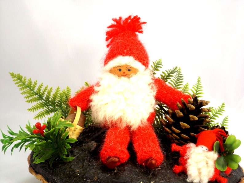 1970s Swedish Christmas Gnome Handmade Ornament Retro Scandi Christmas Nordic Christmas