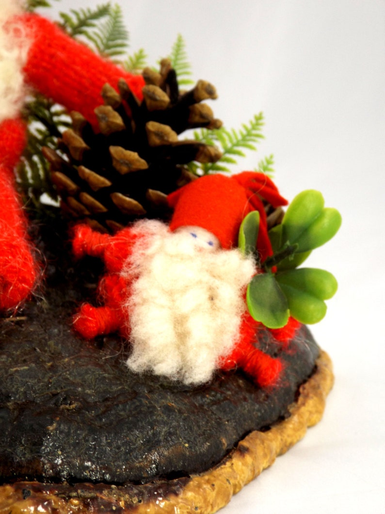 1970s Swedish Christmas Gnome Handmade Ornament Retro Scandi Christmas Nordic Christmas