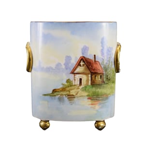 Limoges Porcelain Hand Painted Vase French