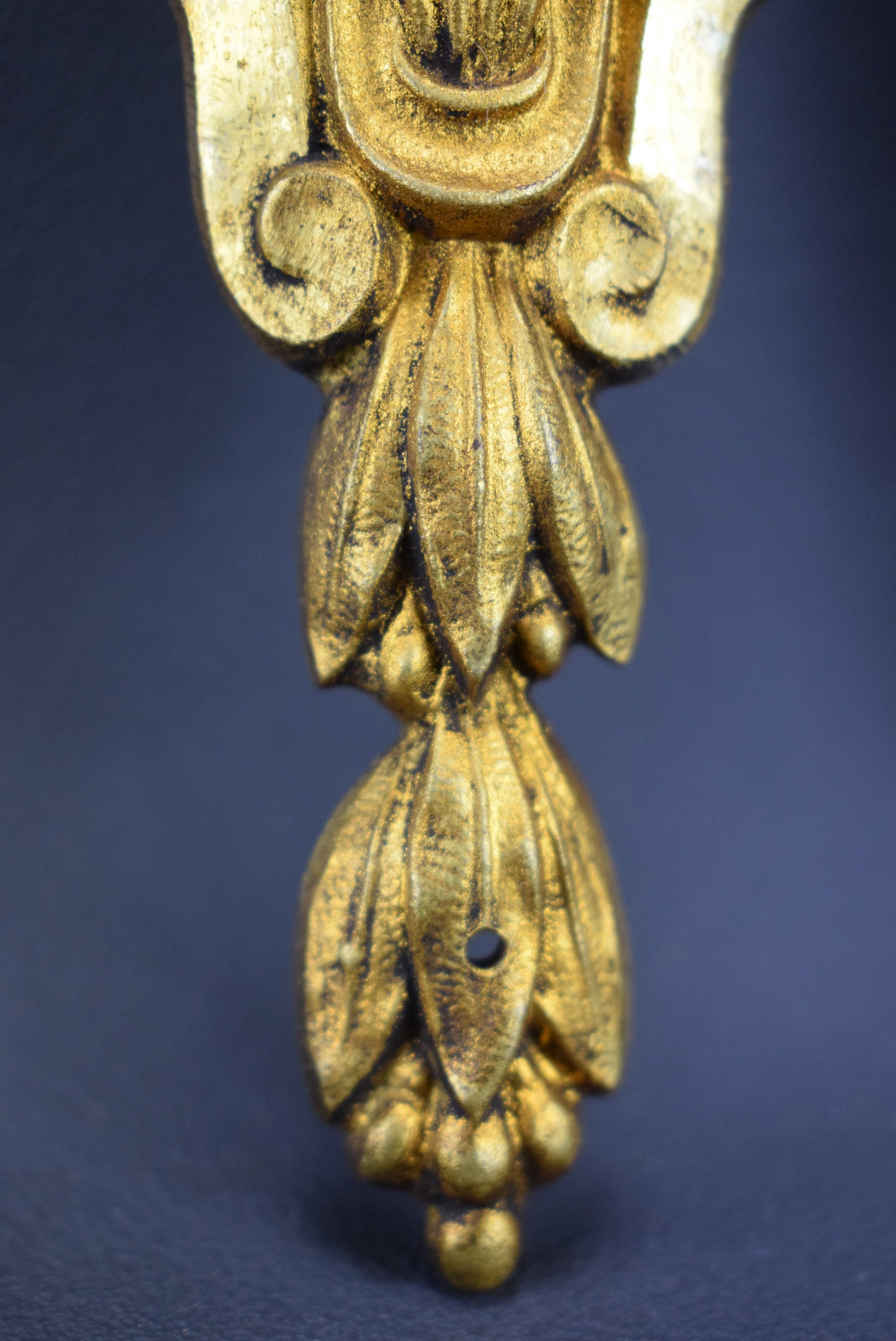 Antique Pair Bronze Pediments Furniture Mount Hardware French Etsy