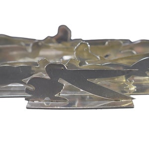 French Art Deco Set Of 11 Birds Animal Knife Rests Holders by YOREL