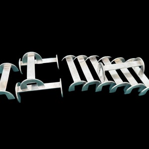 Art Deco Silver Knife Rests French Vintage 11 Knife Holders by Ravinet d&#39;Enfert