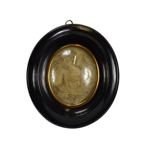 Sentimental Mourning Hair Art Memento Frame Word Incarnate Monastery