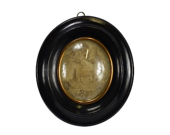 Sentimental Mourning Hair Art Memento Frame Word Incarnate Monastery