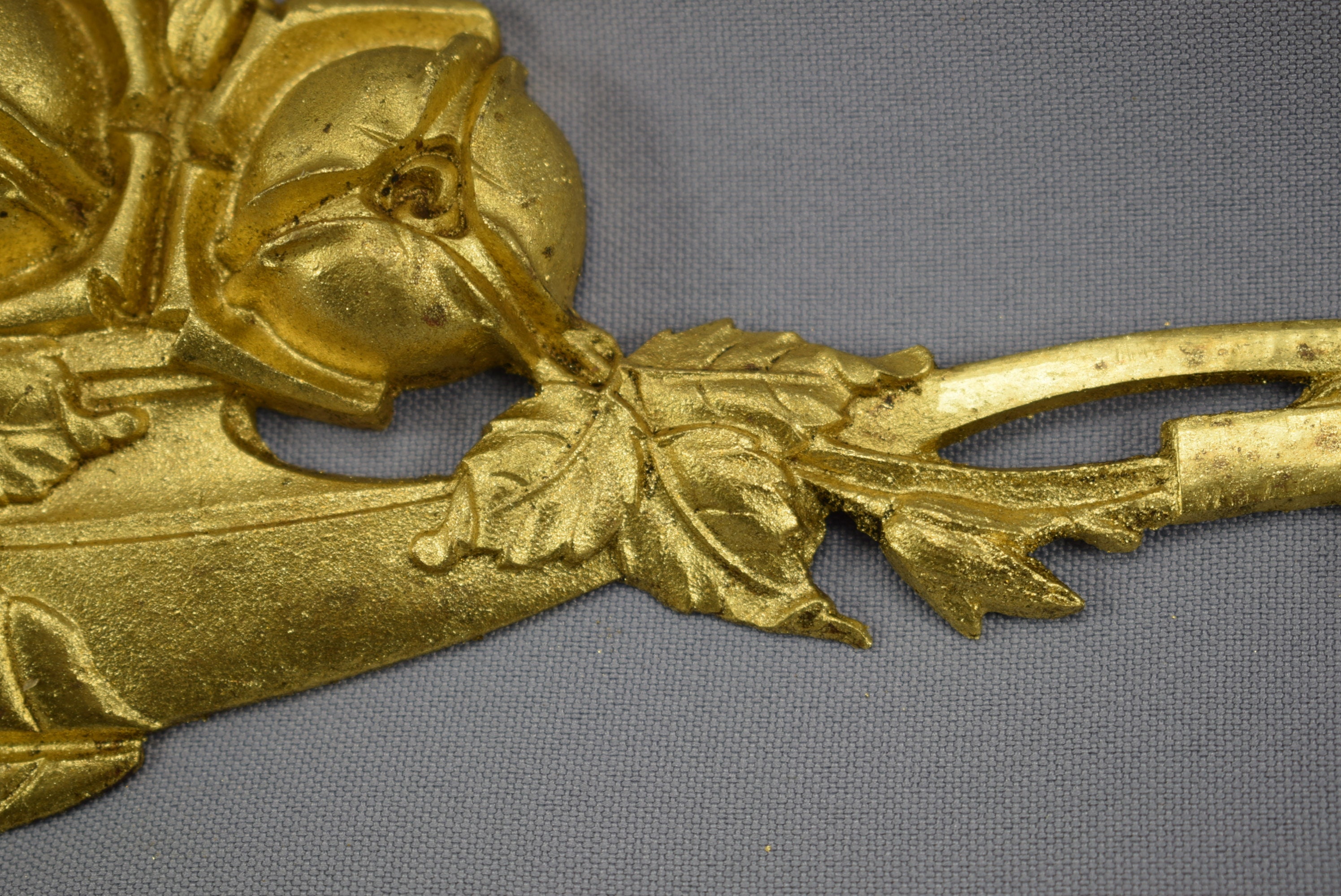 Ormolu Bronze Pediment Art Deco Hardware woth Garland of Etsy