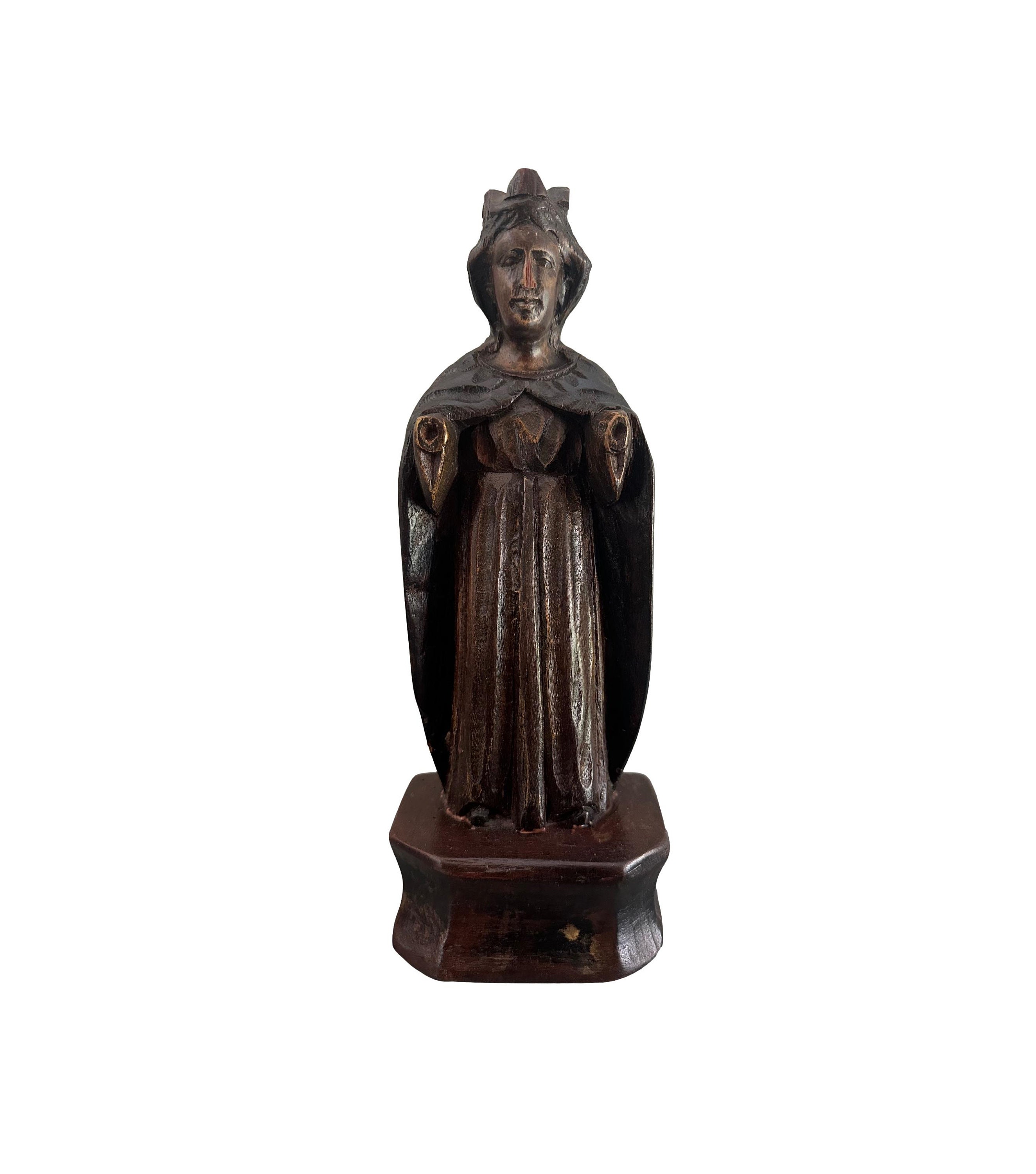 Antique wood carved virgin mary statue - Etsy 日本