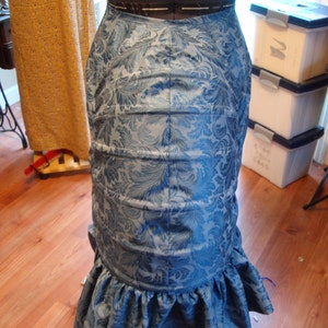 1880s Victorian Lobster Bustle. Custom. Any Size. Fabric Options image 2