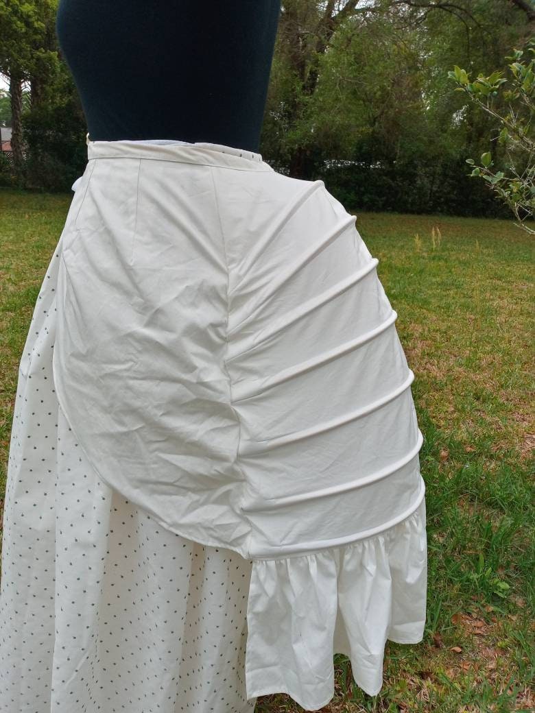 1880s Victorian Lobster Bustle. Custom. Any Size. Fabric