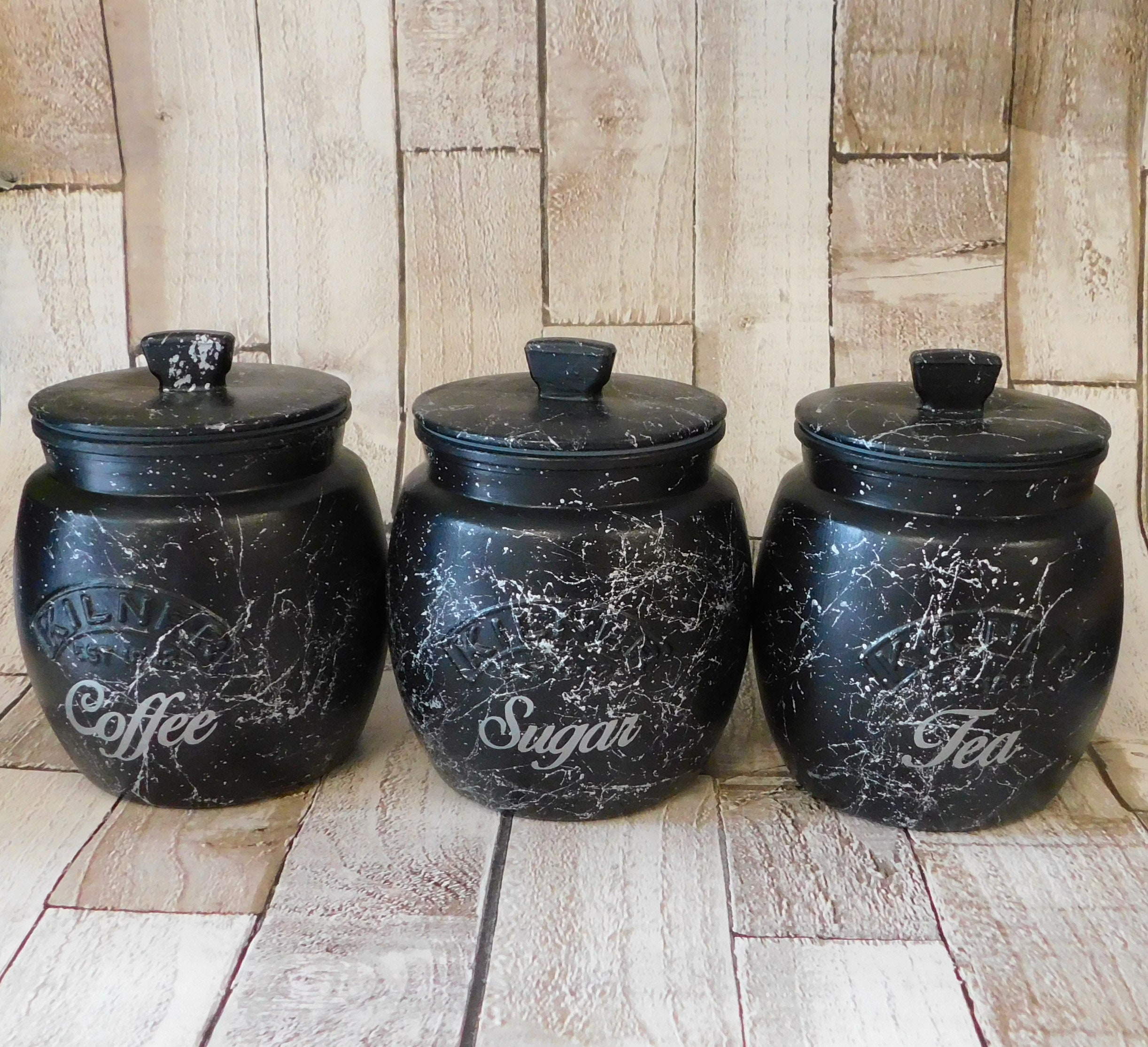 Black marble tea coffee sugar sales