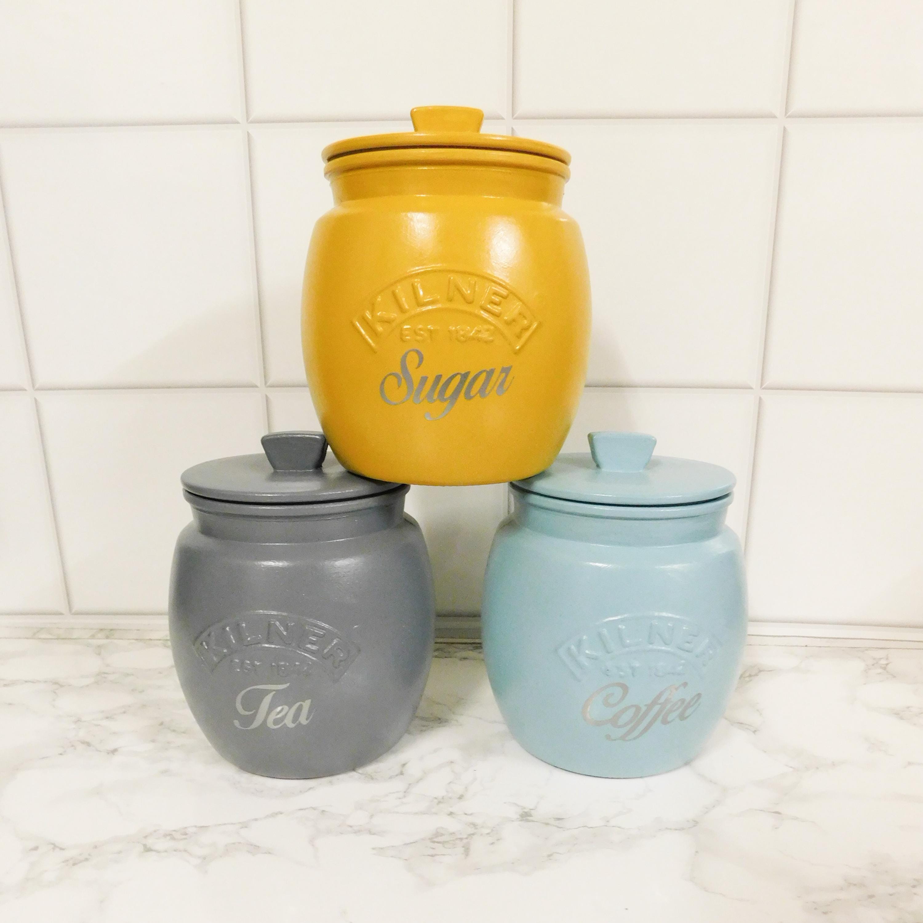 Mustard Canister Set UK
