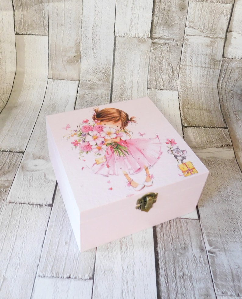 flower girl trinket box