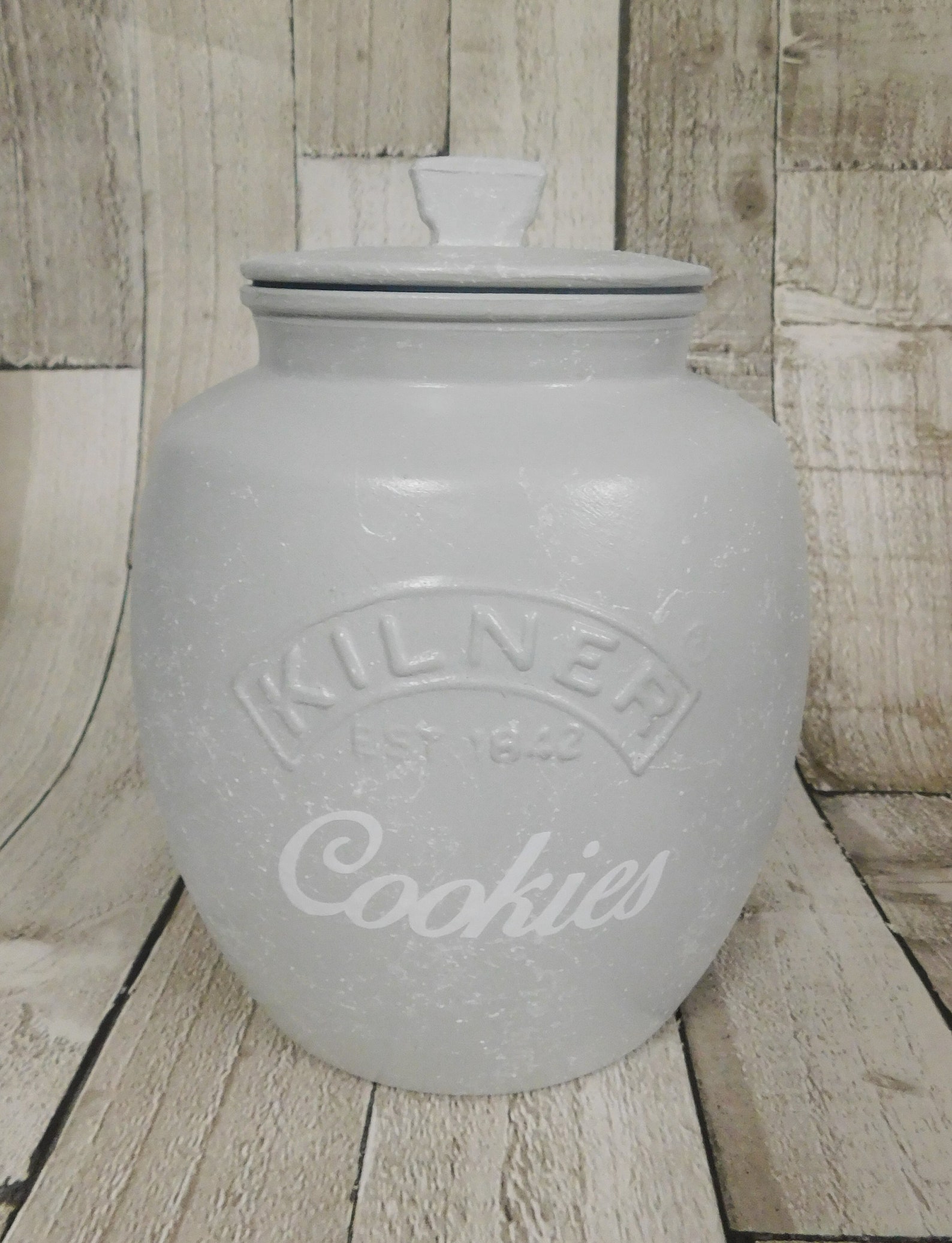 Grey White Marble Cookie Jar 2 litre kilner jar Biscuit Etsy