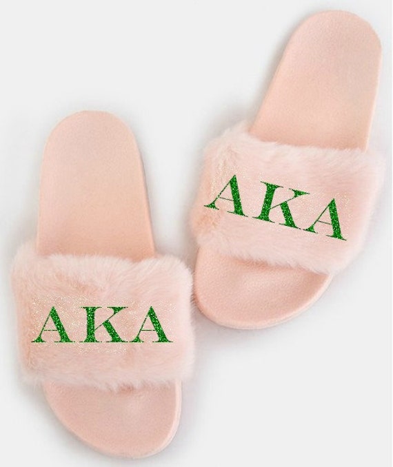 pink and green slides