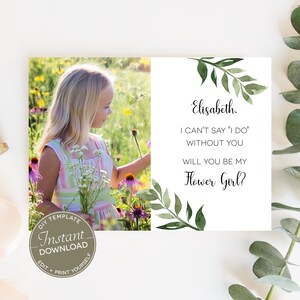 seras-tu ma proposition de demoiselle d'honneur | DIY imprimable | Édition + Impression à la maison | Carte de mariage | Modifier avec Corjl | WP02
